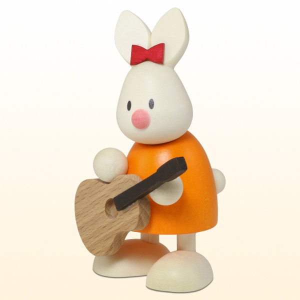 Osterhase Kaninchen Emma mit Gitarre