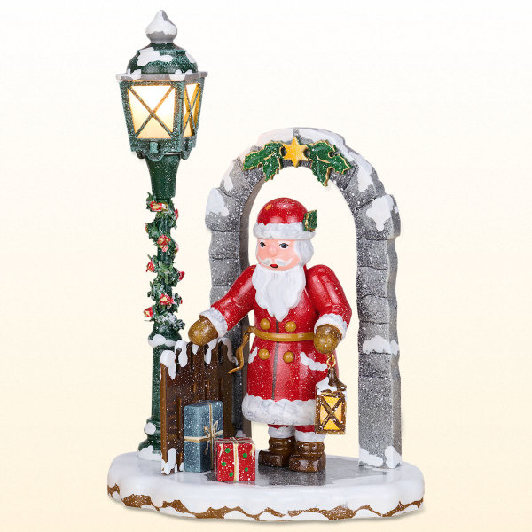 Winterkind Weihnachtsmann, 15cm, elektrisch beleuchtet