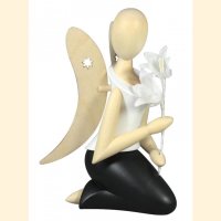 Sternkopf-Engel knieend mit Glockenblume