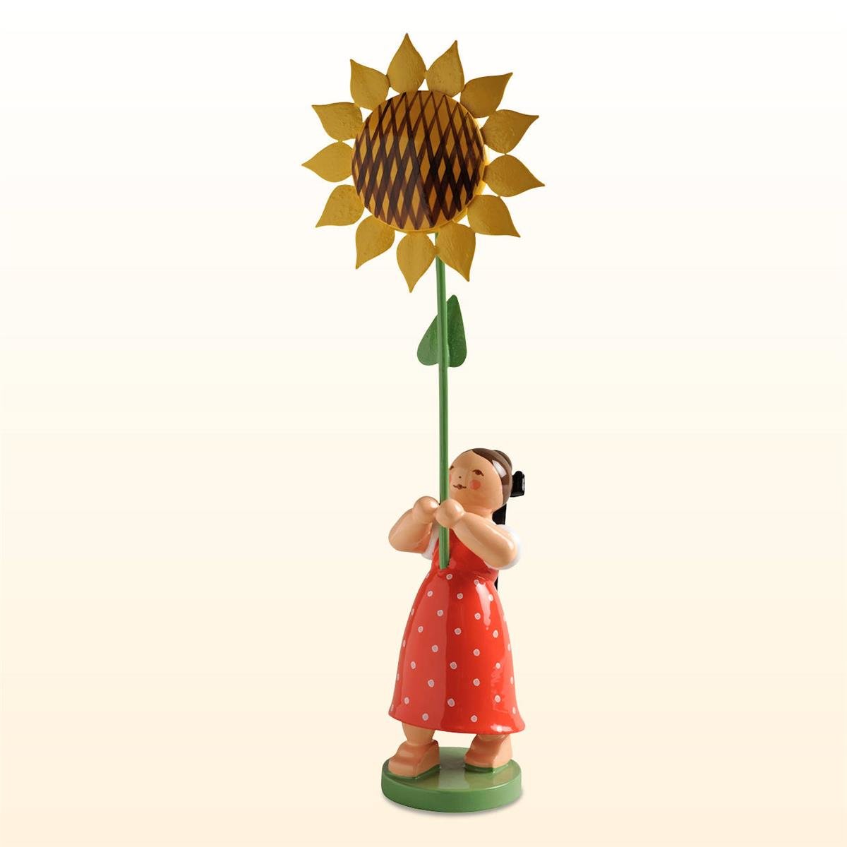Blumenkind Sommer Mädchen mit Sonnenblume