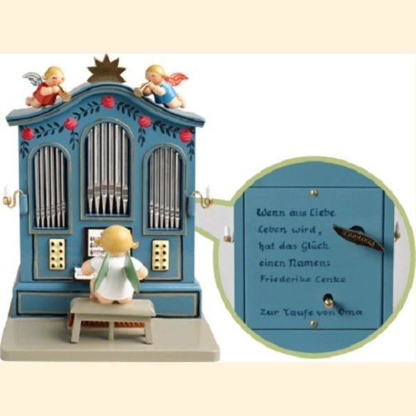 Orgel mit Musikwerk "Stille Nacht" und Individuallisierung