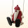 Weihnachtsmann auf Schaukel, 9cm