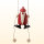 Weihnachtsmann kletternd, 9cm