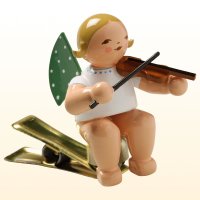 Engel mit Geige, auf Klemme