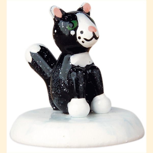 Winterkinder Minis - Katze schwarz