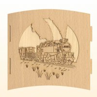 Motivleuchte "Eisenbahnromantik" für 1 Teelicht