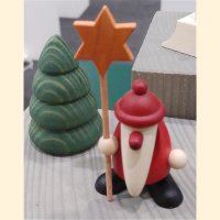 Miniaturset 5 / Weihnachtsmann mit Stern und Baum