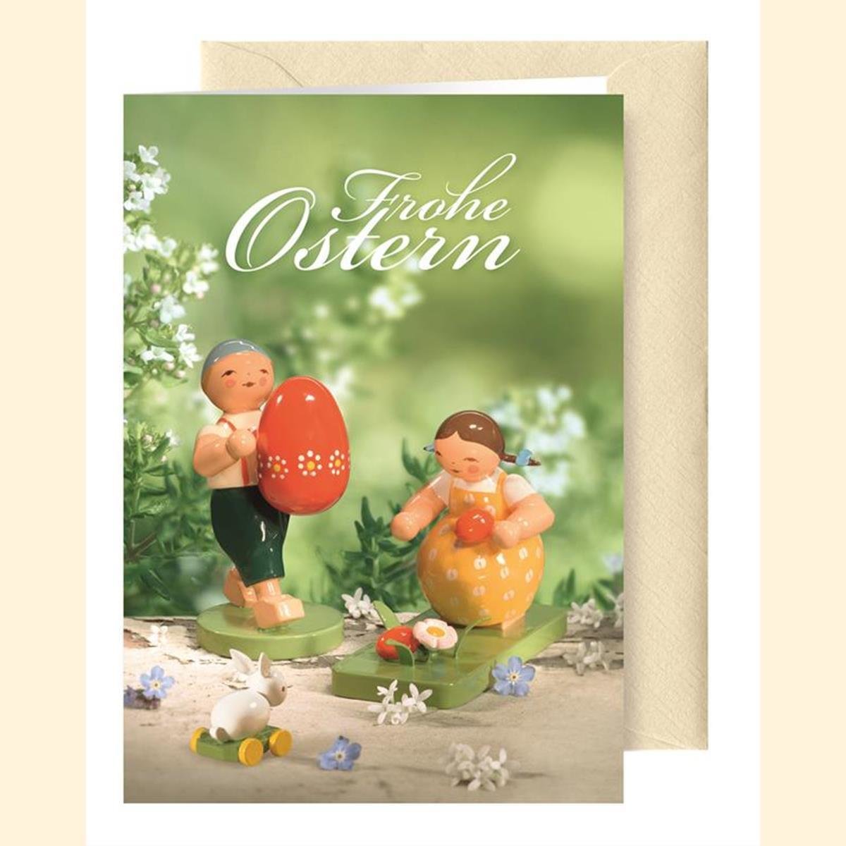 Grußkarte Ostern, mit Briefumschlag