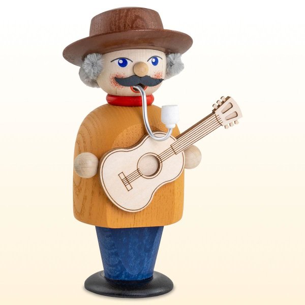 Räucherfigur Country Musiker, bunt, ca. 14cm