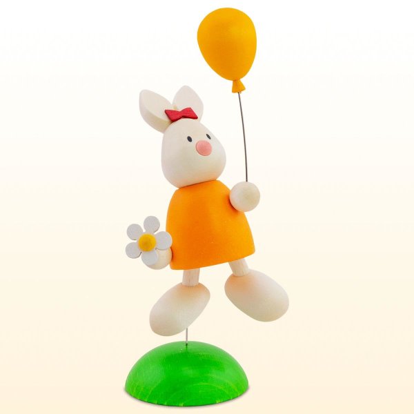 Osterhase Kaninchen Emma mit Luftballon